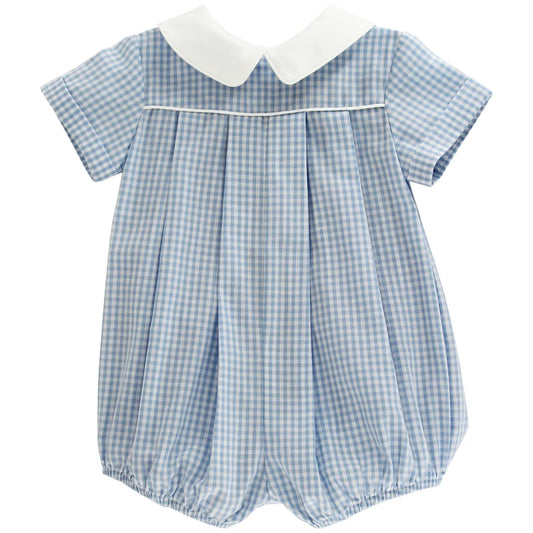 Bailey Boys - Light Blue Check Dressy Bubble Short