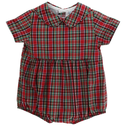 Bailey Boys - Tartan with Navy Cord - Dressy Bubble Short