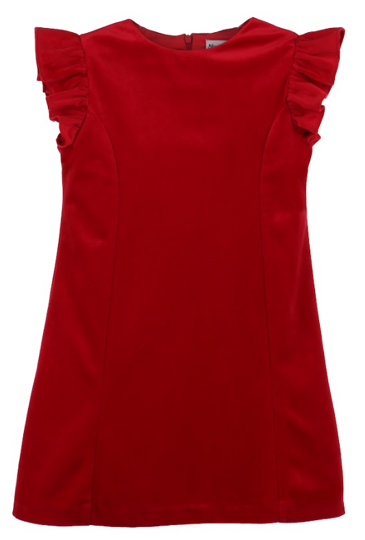 Maria Casero - Red Velvet Shift Dress