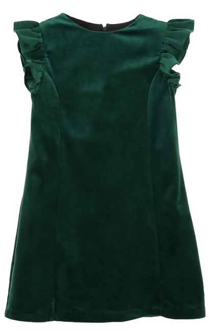 Maria Casero - Green Velvet Shift Dress