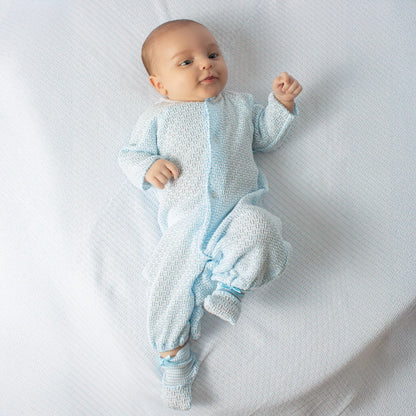 Paty - Blue Knit Solid Color Converter