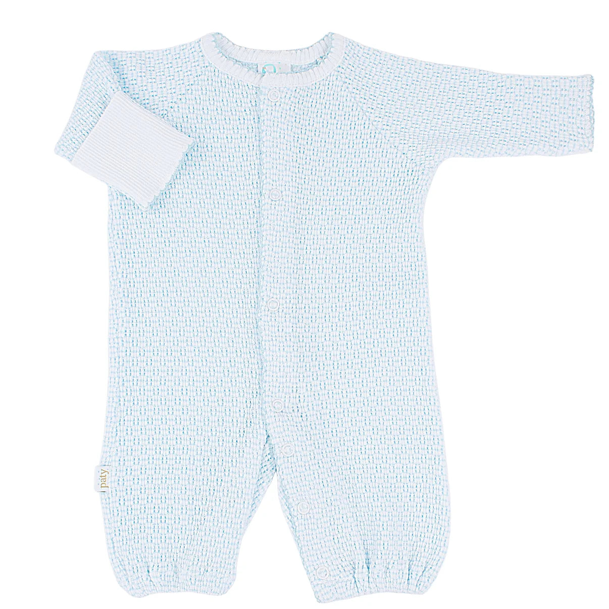 Paty - Blue Knit Solid Color Converter