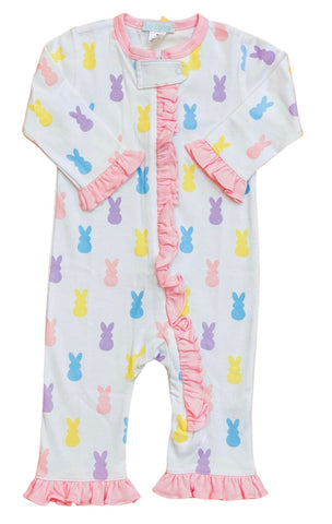 Lulu Bebe - Girls Bunny Footless Pajamas