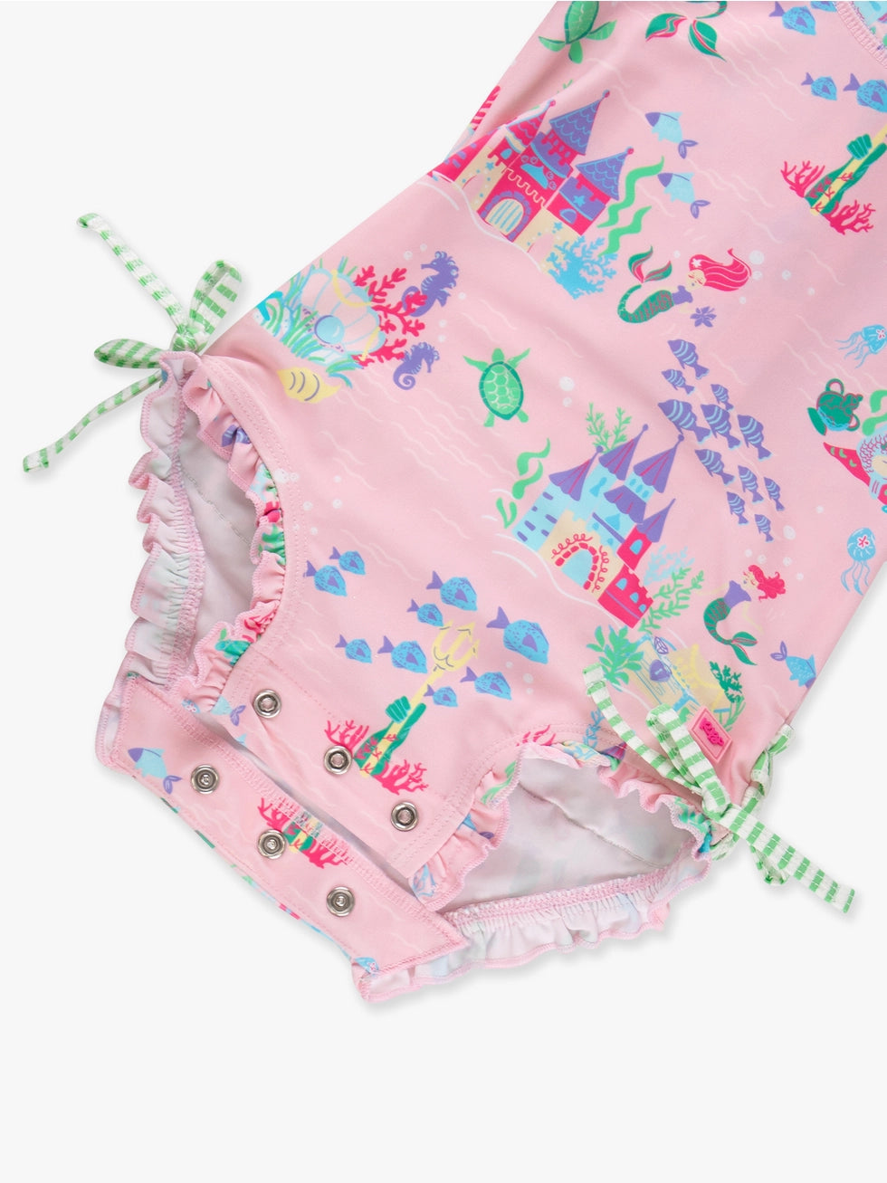 RuffleButts - Atlantis Mermaids L/S Swimsuit