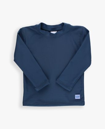 Ruffle Butts - Navy Long Sleeve Rash guard
