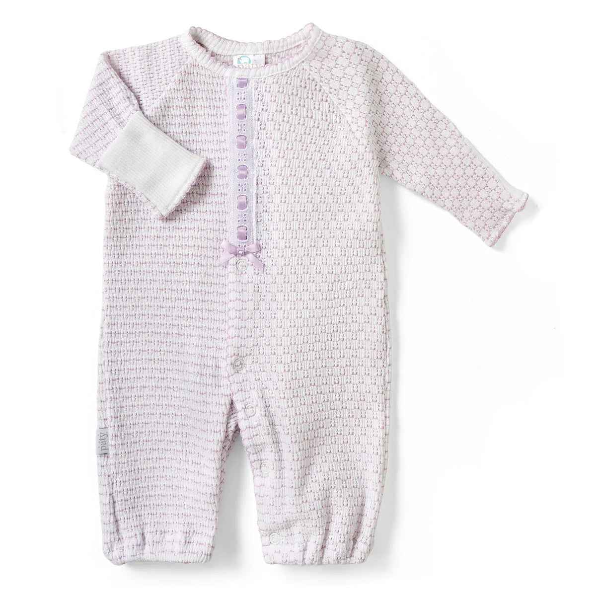 Paty - Lavender Pinstripe Converter With Eyelet Trim