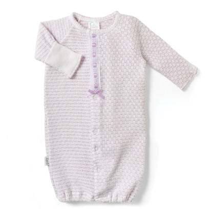 Paty - Lavender Pinstripe Converter With Eyelet Trim