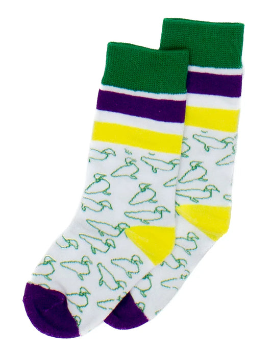 Properly Tied - Boys Mardi Gras Socks