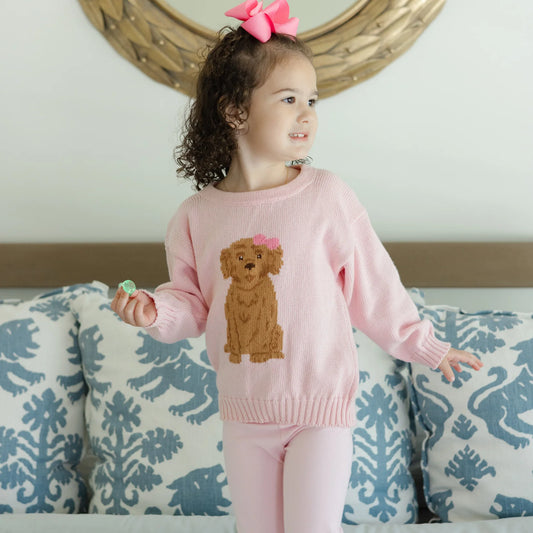 Bailey Boys - Pink Crewneck Sweater Doodle