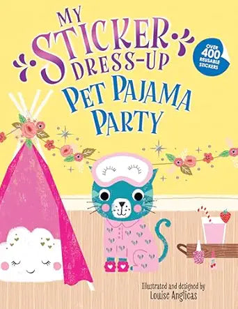 Pet Pajama Party Sticker Dress Up Book