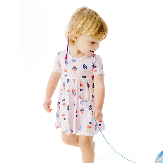 Anger Dear- American Ice Cream Pink Twirly Dress