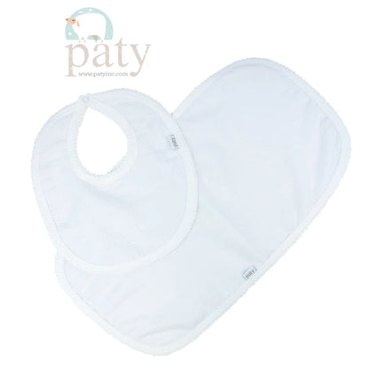 Paty - Baby Burp Cloth & Bib set