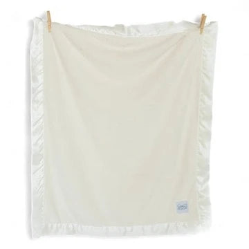 Ellie And Sam - Ivory Luxury Satin Blanket