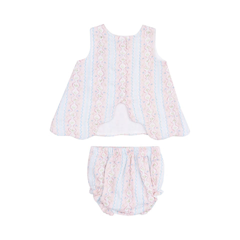 Angel Dear - Scallop Open Top & Bloomer Set