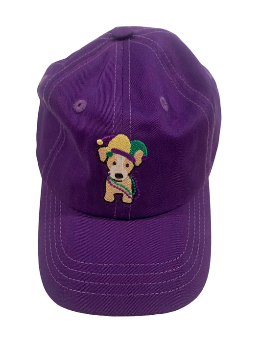 Lulu Bebe - Purple Mardi Gras Puppy Cap