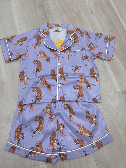 Blended Spirit - lavender tigers silky pjs