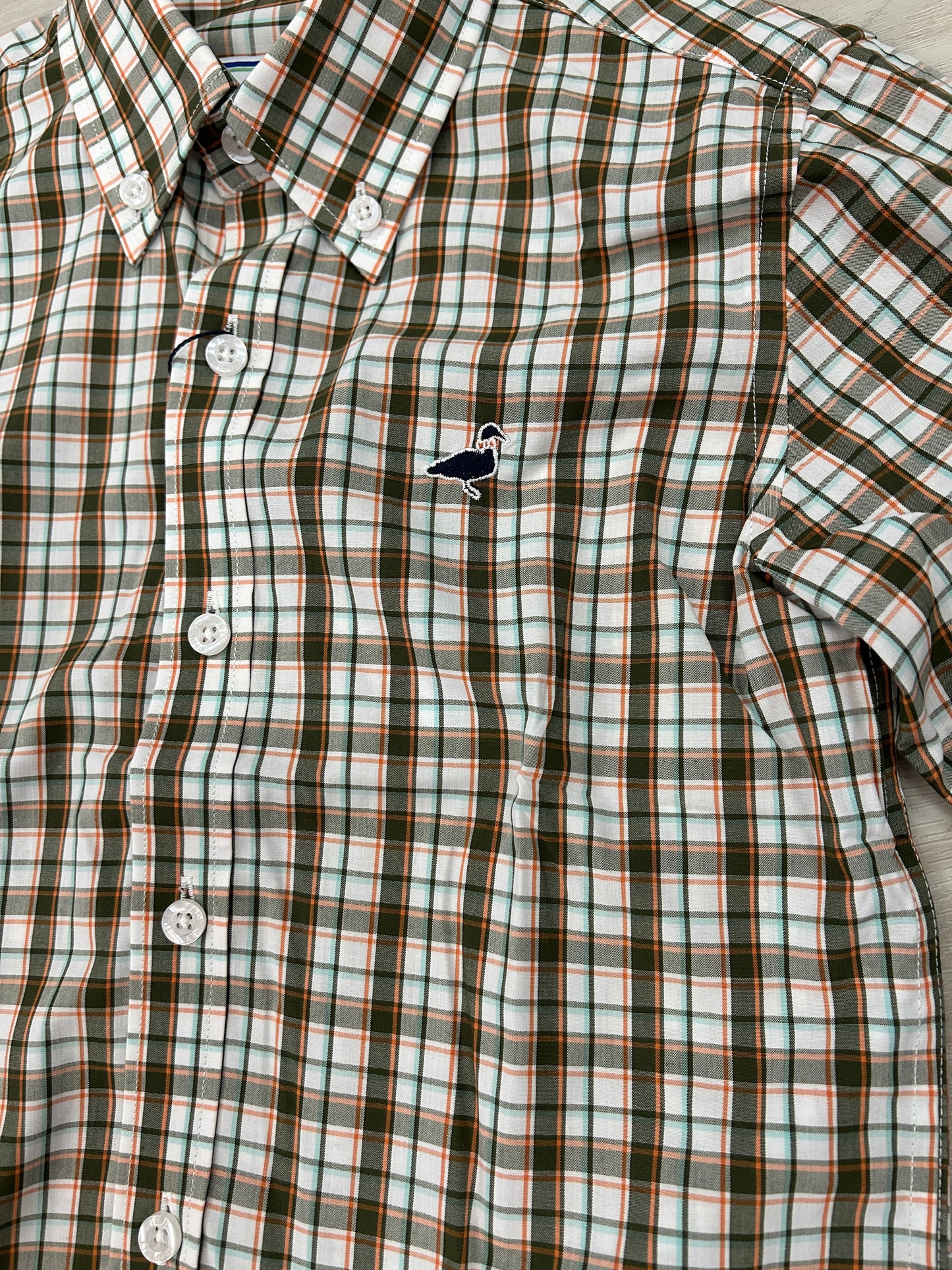 Properly Tied Boys Seasonal Sportshirt Olive Grove