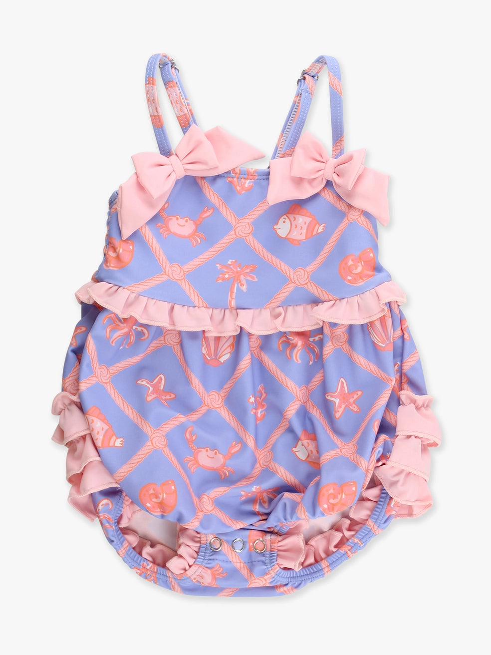 Ruffle Butts - Tropical Trellis One Piece Swimsuit Bubble