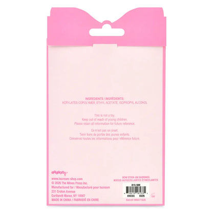 Iscream - Bow Stick On Earrings