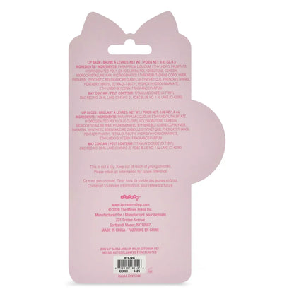 Iscream - Bow Lip Gloss & Lip Balm Key Chain Set
