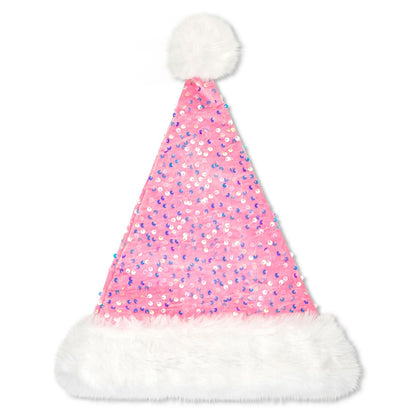 Iscream - Pink Sequin Santa Hat