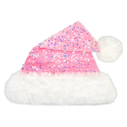 Iscream - Pink Sequin Santa Hat