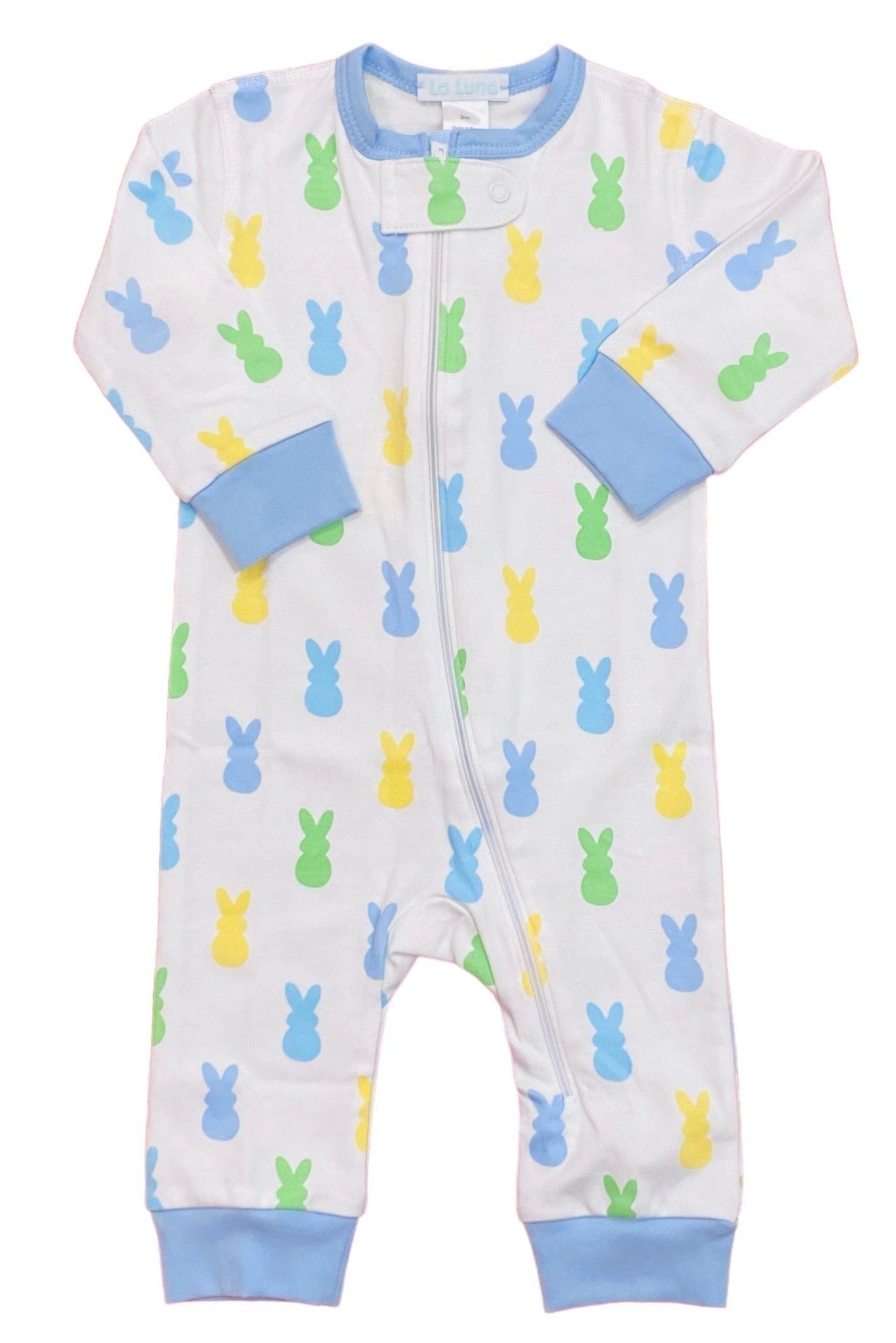 Lulu Bebe - Boys Bunny Footless Pajamas