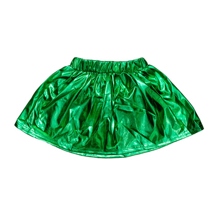 Belle Cher - Kids' Metallic Skort - Green