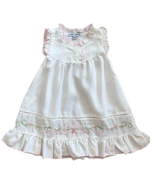 Sweet Dreams - White Spring Bow Nightgown