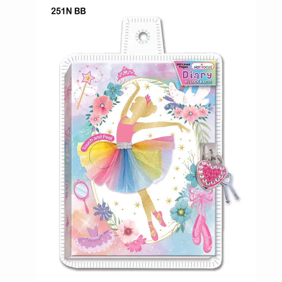 Hot Focus - Ballerina Beauty Diary With Lock & Keys