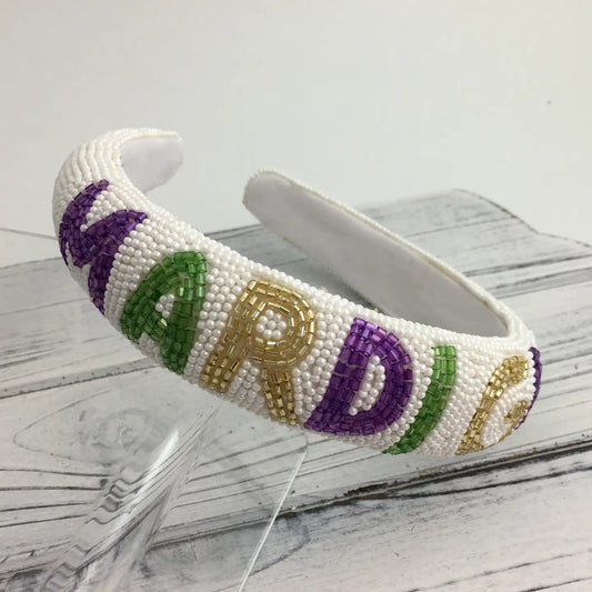 SongLily - Mardi Gras Pearl Headband