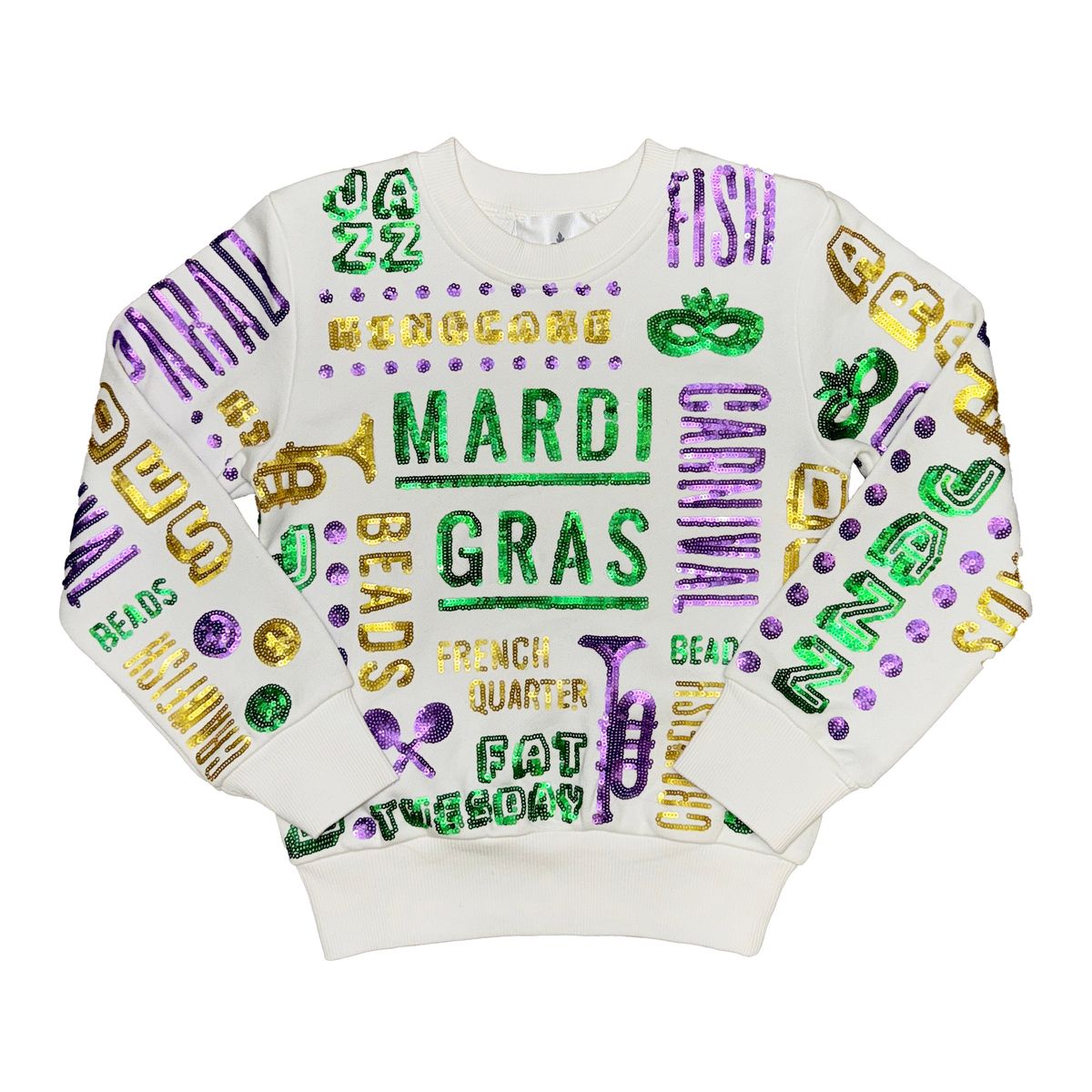 Belle Cher - All Things Mardi Gras Sweatshirt