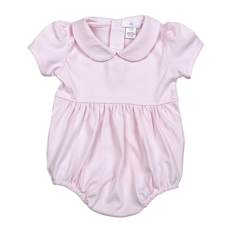Baby Loren - Pink Baby Collar Pima Bubble