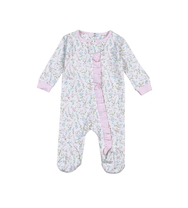 Baby Loren - Vivian Floral Zipper Footie