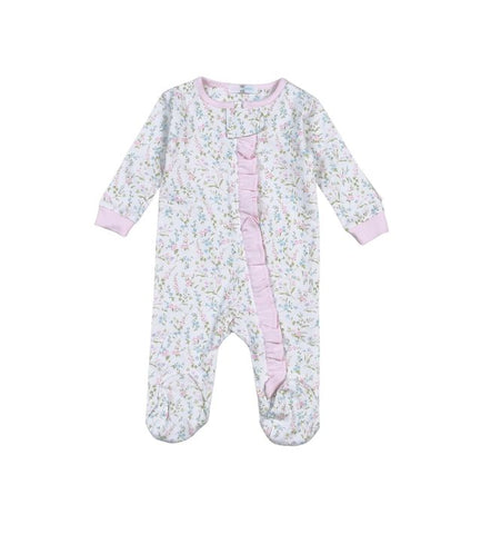 Baby Loren - Vivian Floral Zipper Footie