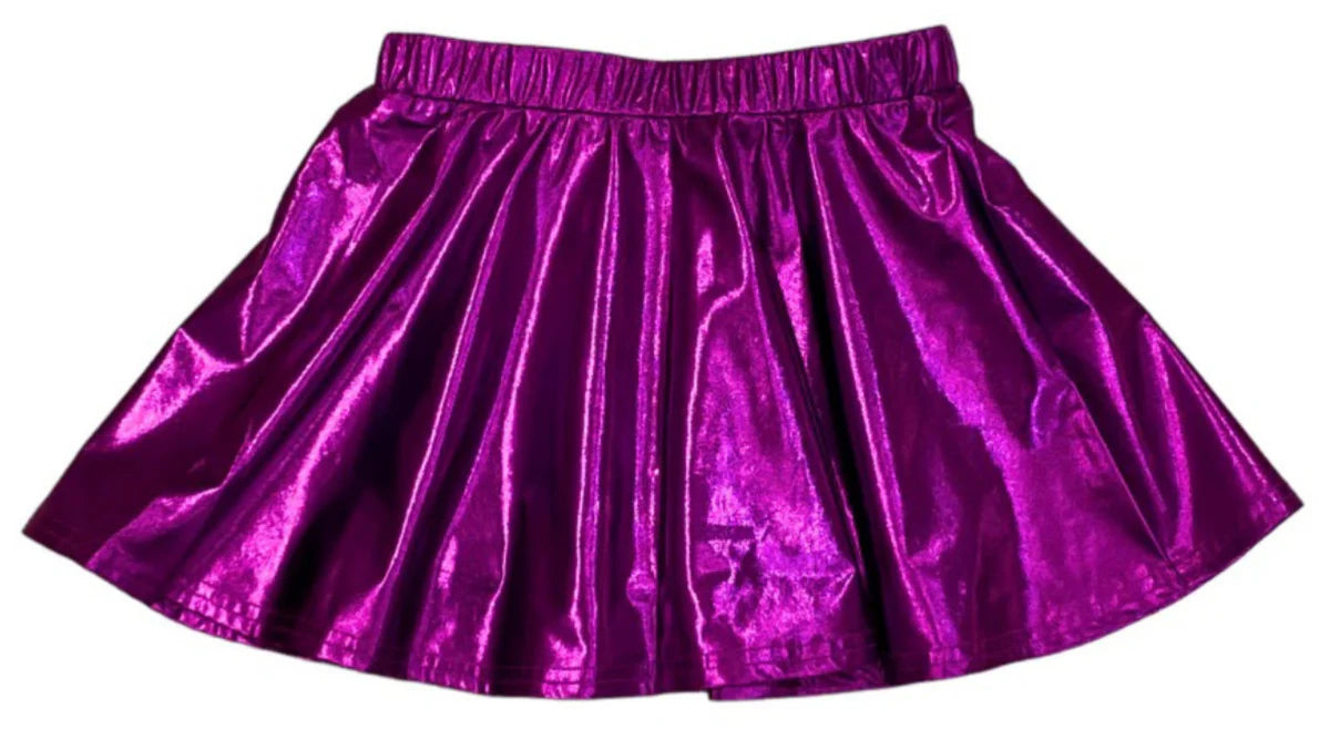 Lulu Bebe - Purple Metallic Skirt
