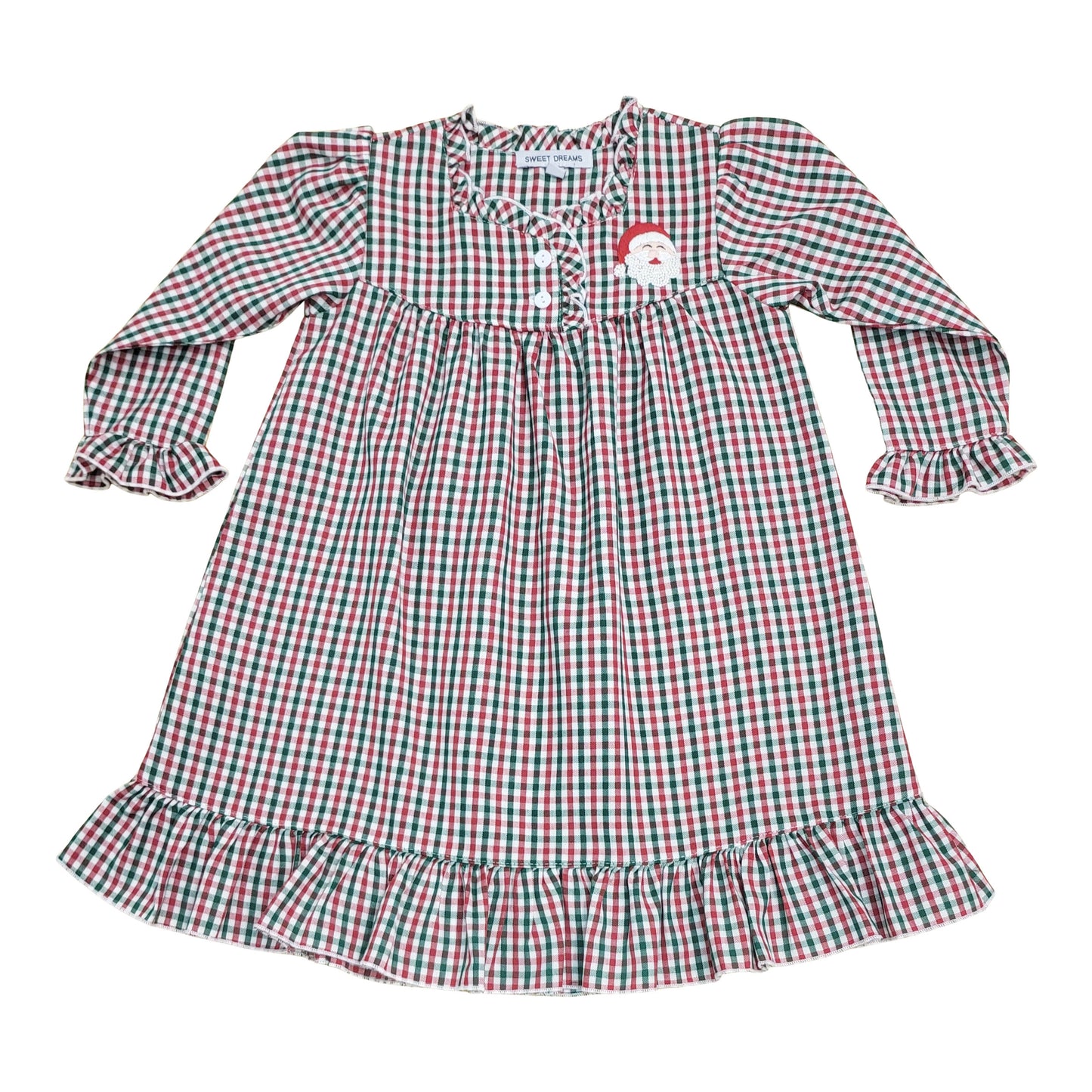 Sweet Dreams - Gingham Santa Gown