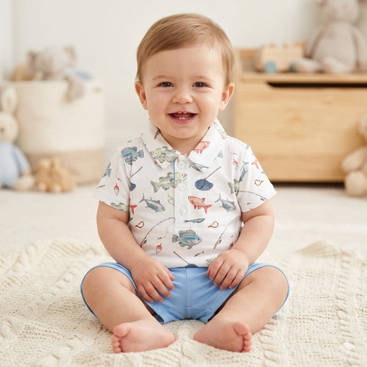 Baby Club Chic - Fishing Day Tee & Short Set