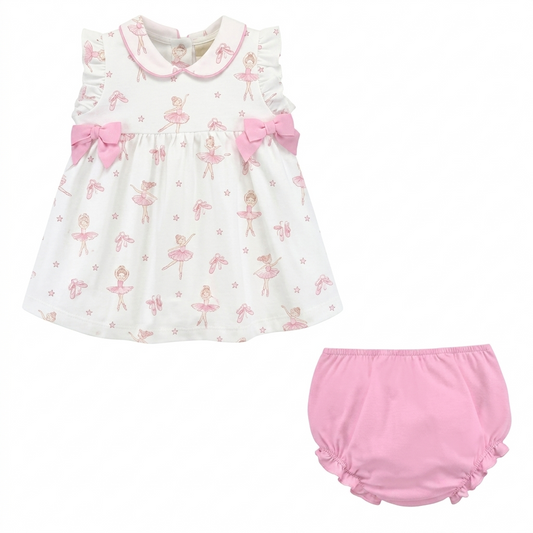 Baby Club Chic - Petite Pirouette Dress W/ Bows