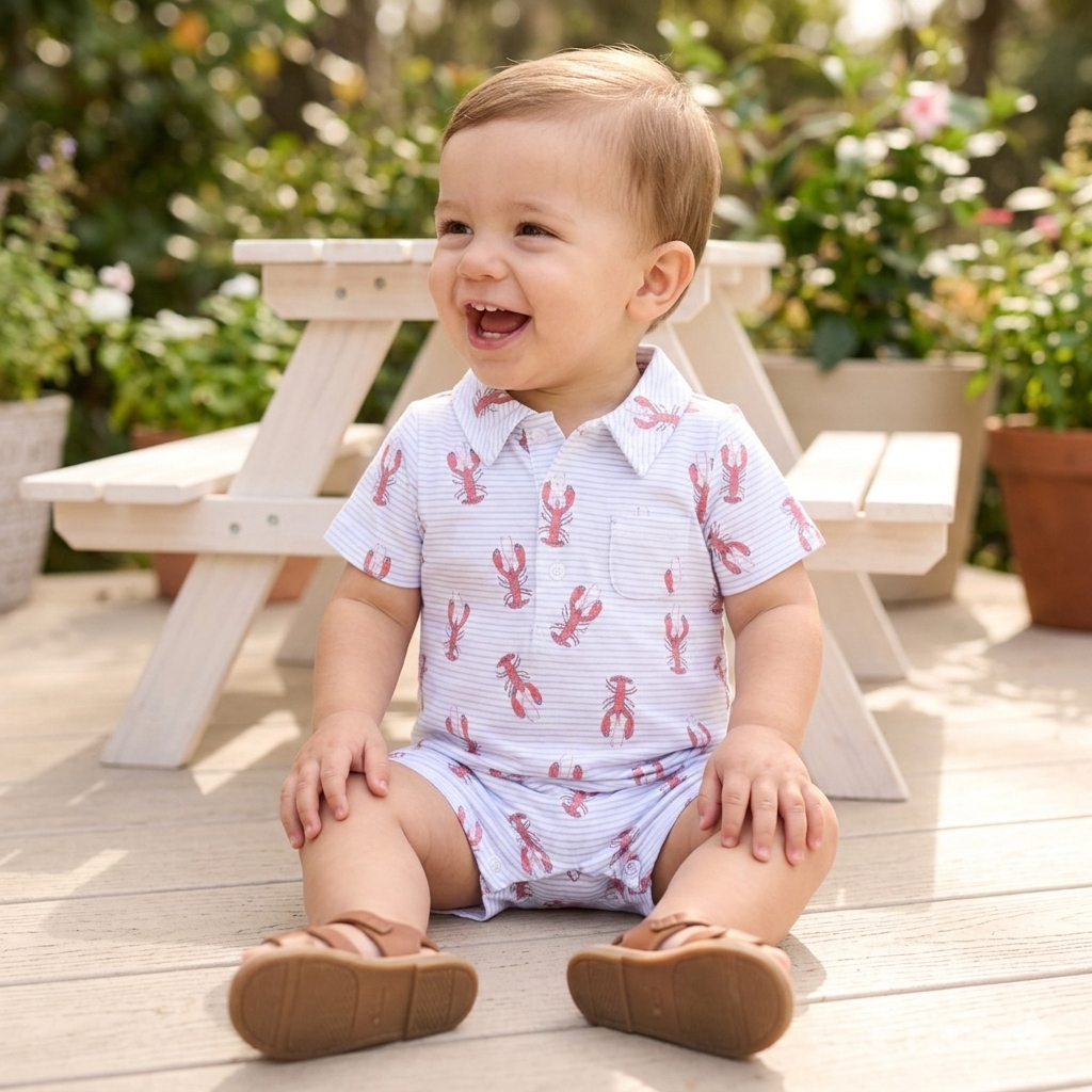 Angel Dear - Lobsters - Polo Shortie