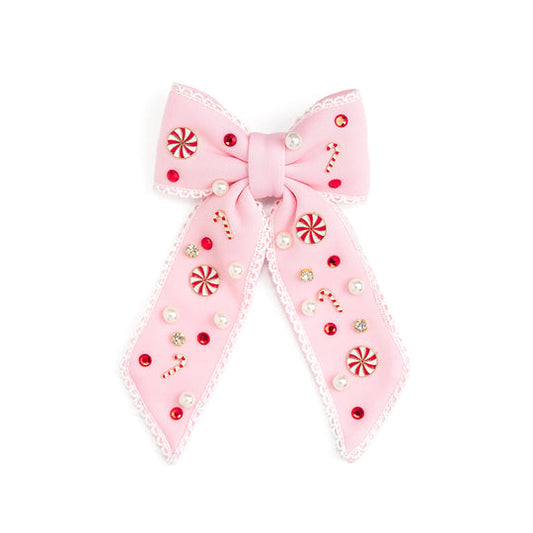 Sweet Wink - Candy Cane Gemstone Clip