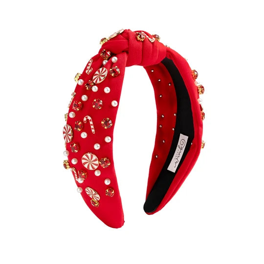 Sweet Wink - Candy Cane Gemstone Headband