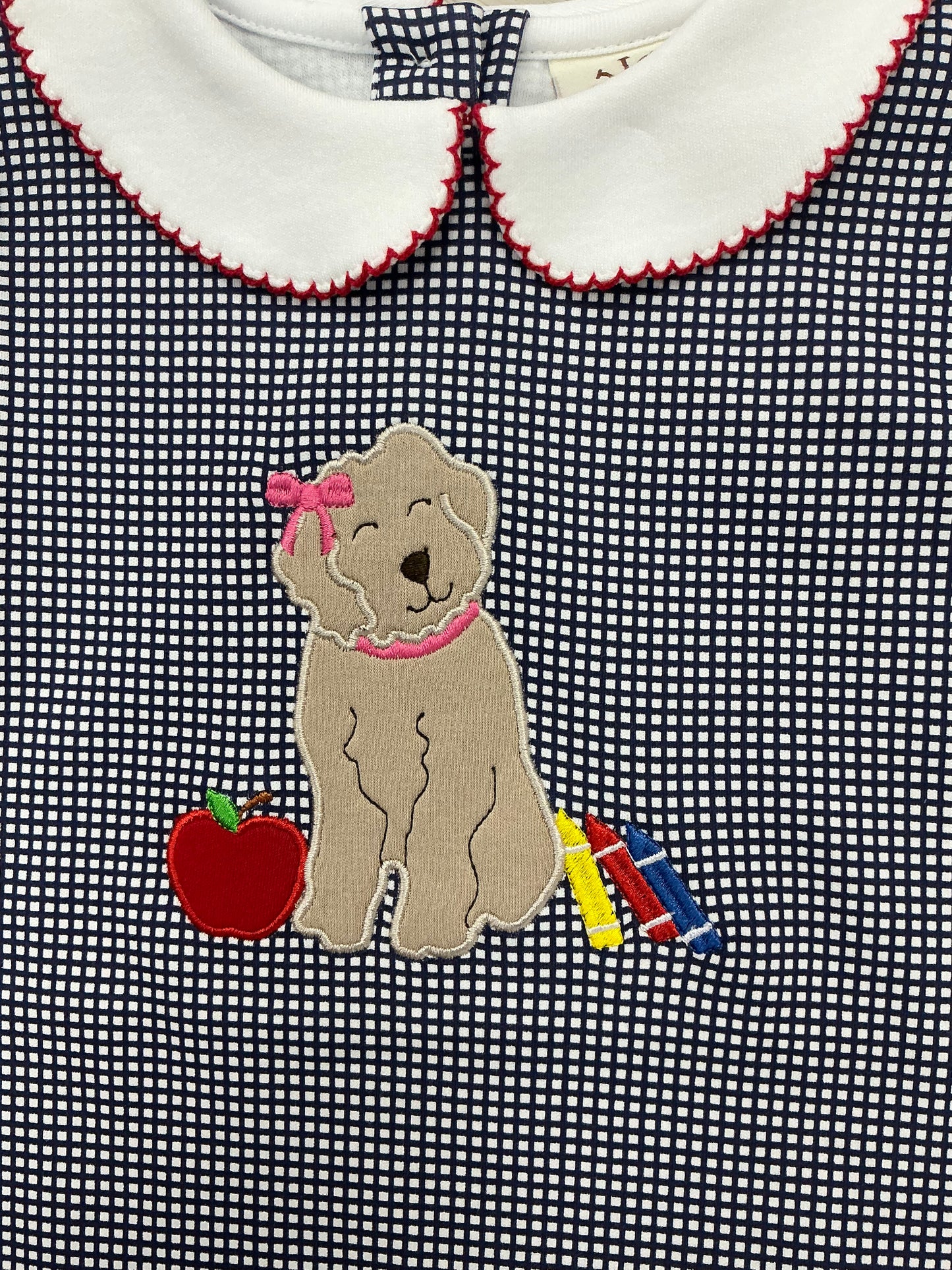 Luigi - Navy Gingham - Back to School Puppy Dress
