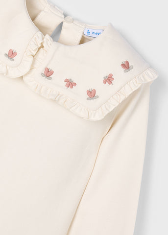 Mayoral - Macchiato Ruffle Collar Top