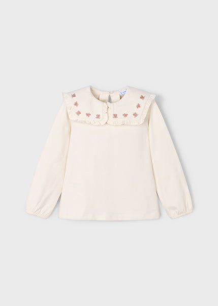 Mayoral - Macchiato Ruffle Collar Top