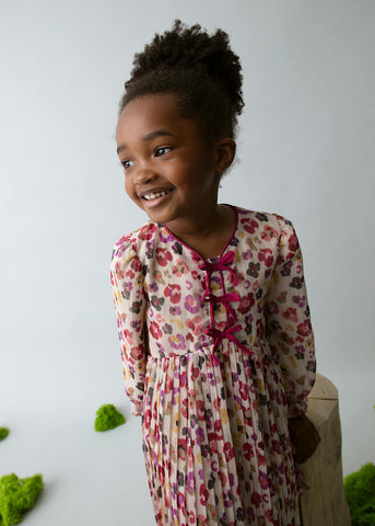 Mayoral - Printed Dress in Cherry