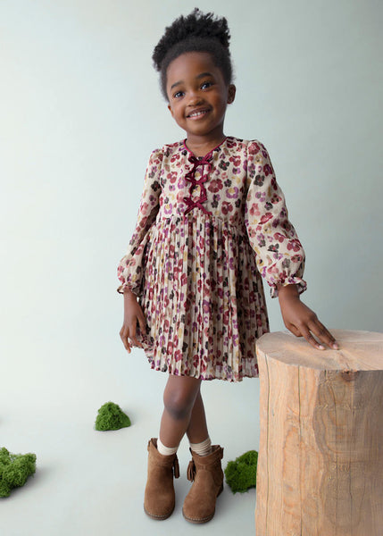 Mayoral - Printed Dress in Cherry
