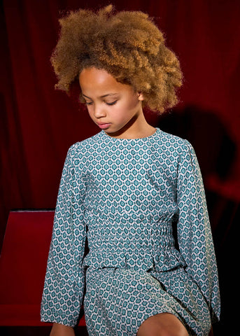 Mayoral - Rouched Skirt Eucalyptus