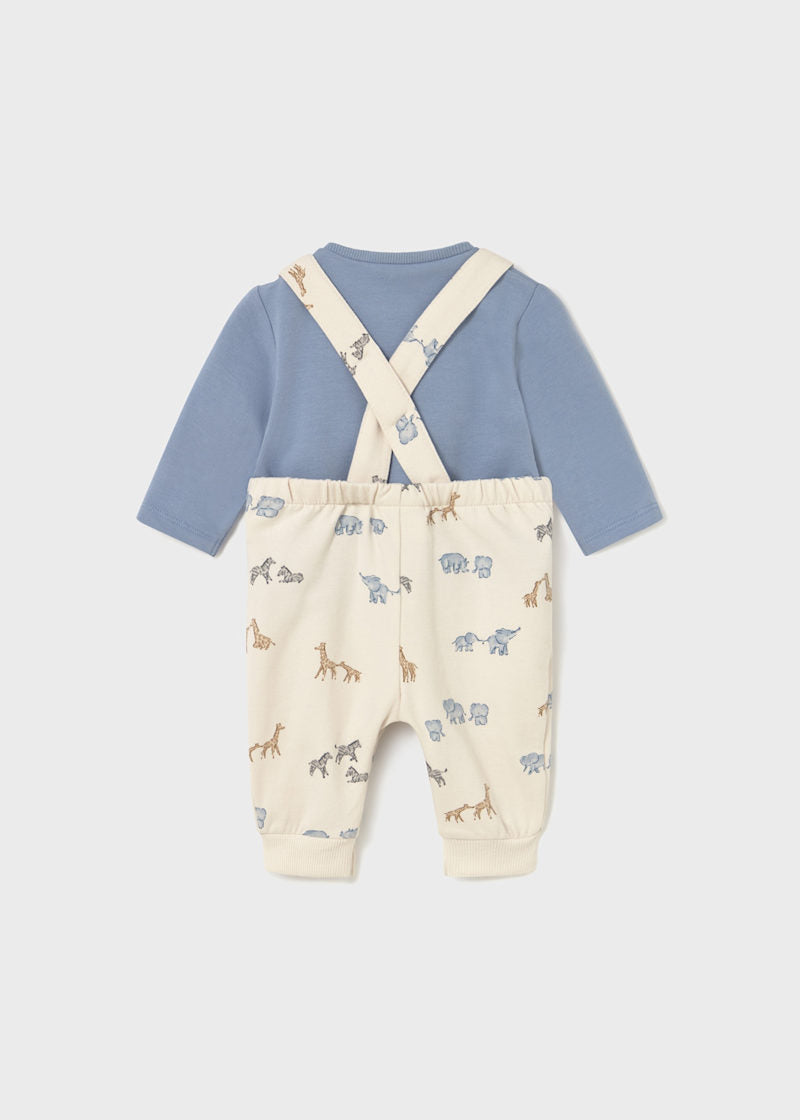 Mayoral - Blue Dungarees Set