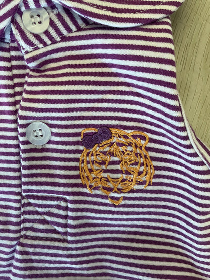 Banana Split - Purple Tiger Girls Bubble Outfit